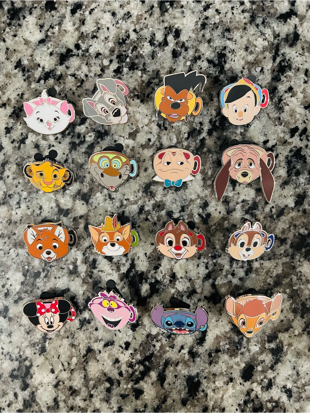 Disney Character Mugs Mystery Collection - Full Set - Pin Trading